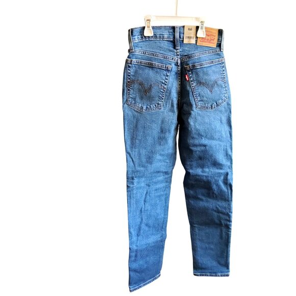 Levis Womens Wedgie Straight Jeans • Button fly closure Size 29 Blue Denim - Picture 2 of 11